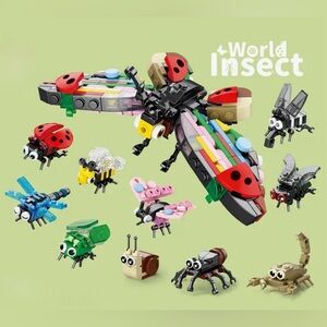 Colorful Mini Insect Building Blocks Set